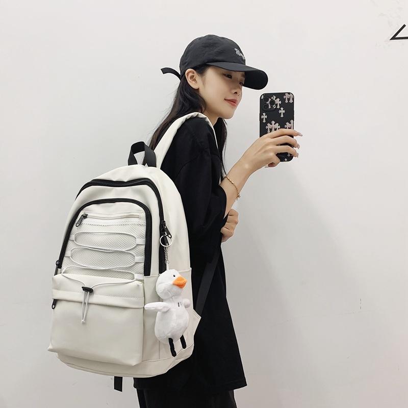 Junior High School Student Schoolbag Female Appearance Student Ins New Backpack Korean Version Mori Versatile University Couple Backpack