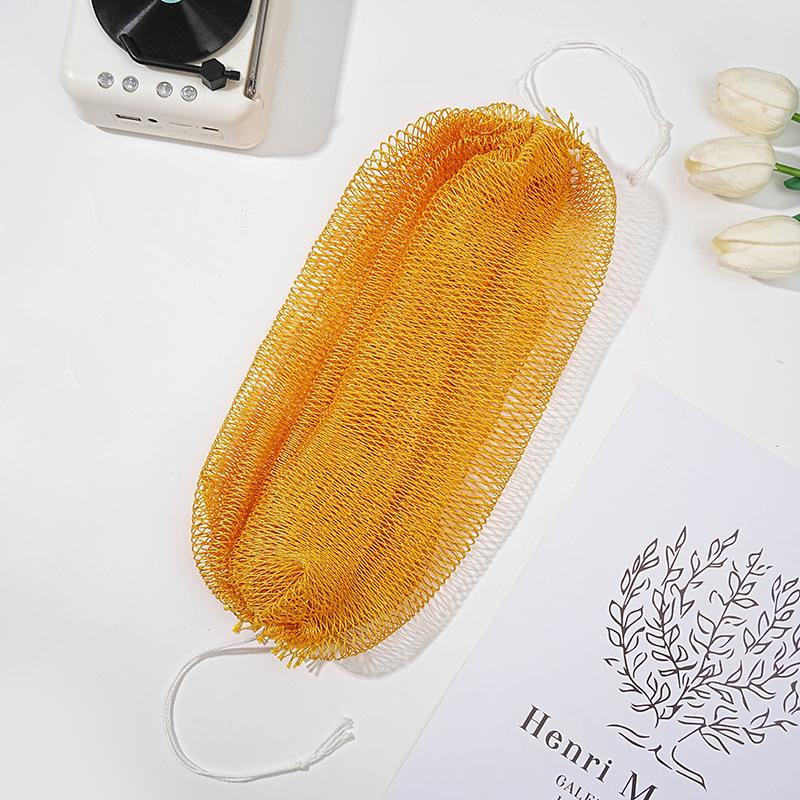 Universal Exfoliating Towel & Foaming Net: 2-in-1 Back Scrubber for Men and Women, Perfect for Saunas and Baths