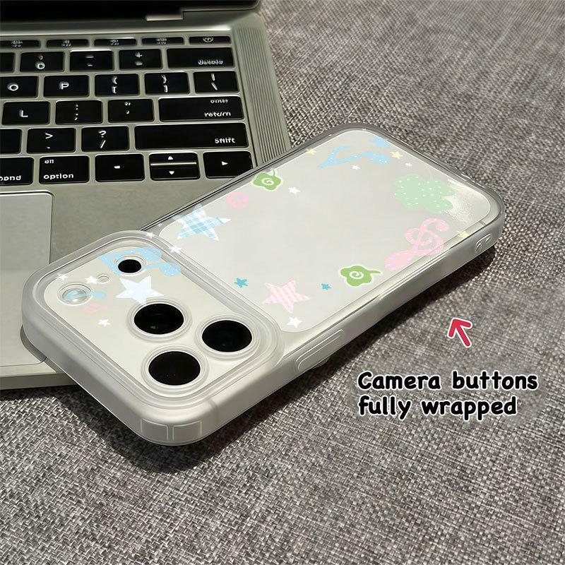 

Apple 17 Pro Max Cartoon Phone Case - Soft, Drop-Proof, Integrated Camera Button iPhone 16