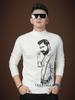 European Luxury Fashion Brand Printed High-End Knitwear Men's Sweater 2025 New Autumn Half-Turtleneck Base Layer Men's Top