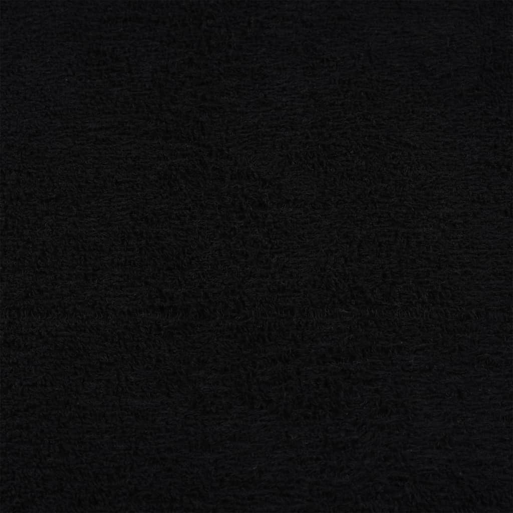 Vidaxl Ręczniki Kąpielowe, 2 Szt., Czarne, 70X140 Cm, Bawełna 100%