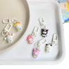 Kawaii Sanrio Kuromi Hello Kitty Cinnamon Dog Keychain Cute Cartoon Car Keychain Pendant School Backpack Decoration Kid Toy Gift