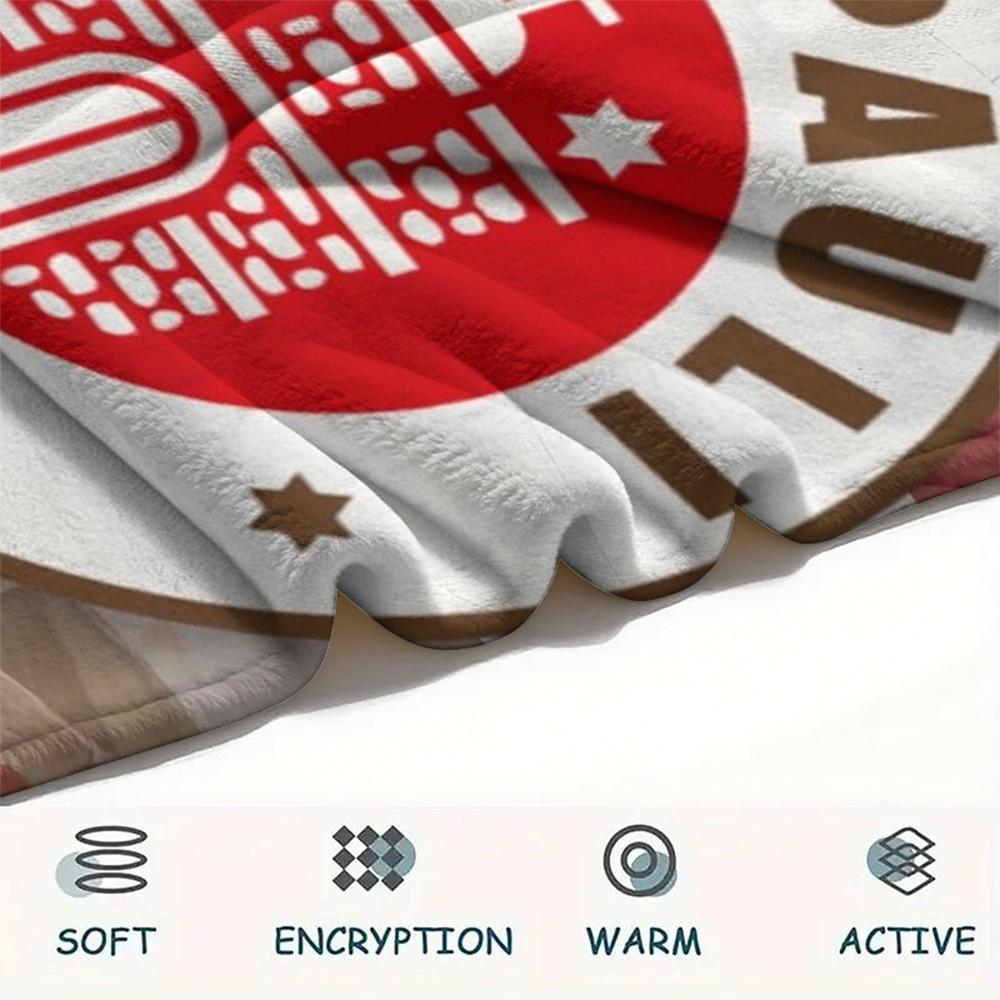 1PC Custom Name St.Pauli Patterned Flannel Blanket Suitable For All Seasons for Home Decor Warmth and Comfort Gifts Holiday Present