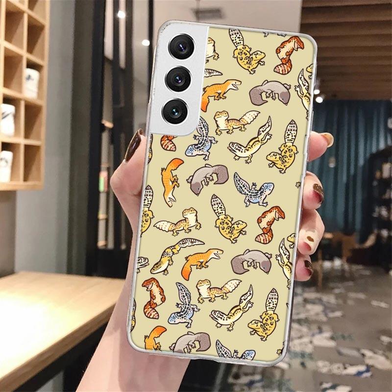 Lizards Geckos Silicon Phone Case For Samsung Galaxy S23 S24 S25 Ultra S21 Plus S20 FE S22 S10 + Edge Cover Funda Galaxy S23 S24