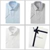 Men S High Quality 120S Cotton Blend Solid Short Sleeve Slim Fit Sh