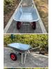 Heavy-Duty Single-Wheel Wheelbarrow for Construction, Gardening, and Household Use