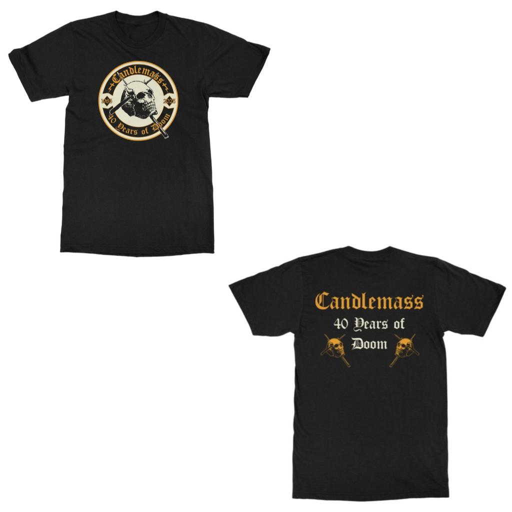 Candlemass Graphic Cotton T-shirt Unisex Summer Short Sleeve Fashion Brand Tee Luxury Casual Vintage Retro Top