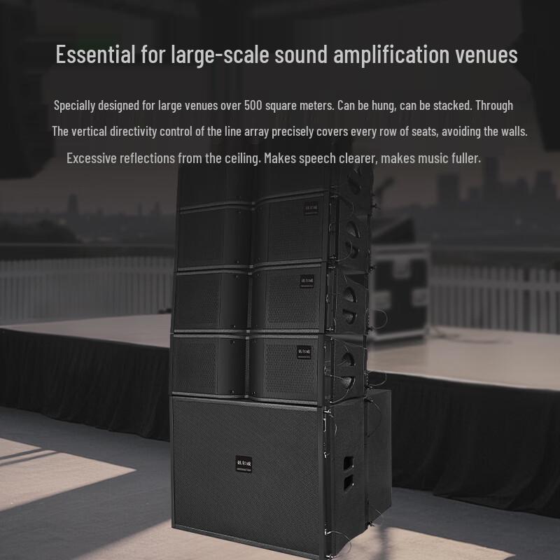 Xun Erwei ZJL-S208 Dual 8-inch Line Array Speaker System (CN Version)