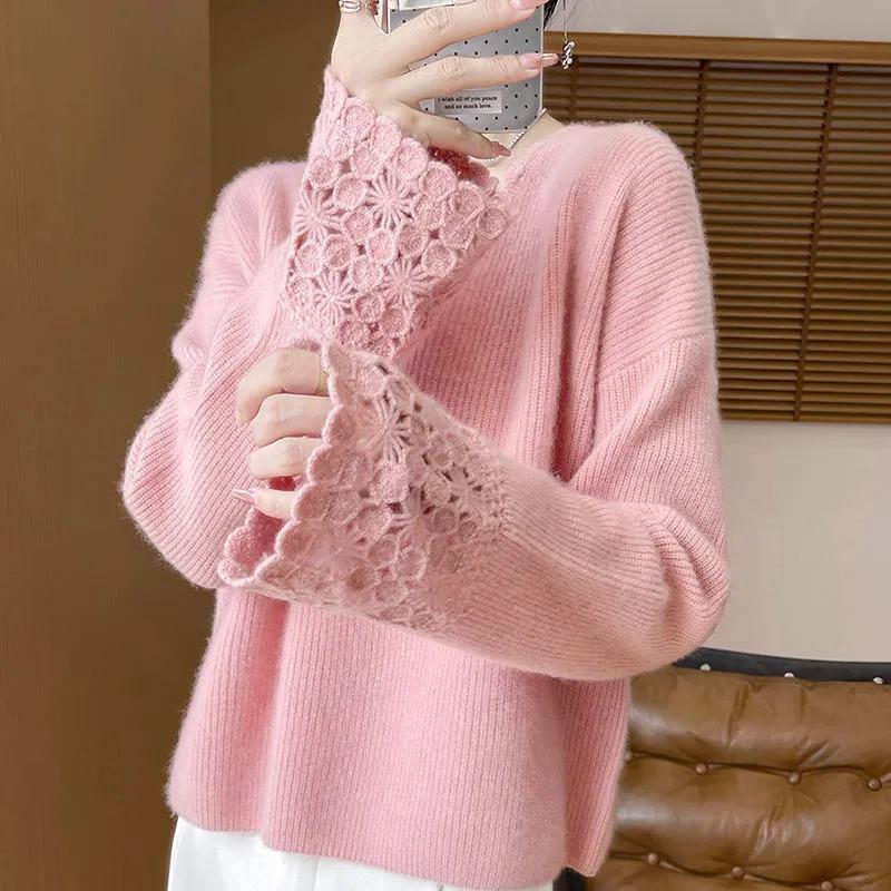 Pulover pentru Femei Toamnă Iarnă Pulover Îngroșat Cald Tricotat Elastic Mânecă Lungă Jumper Oversize Topuri