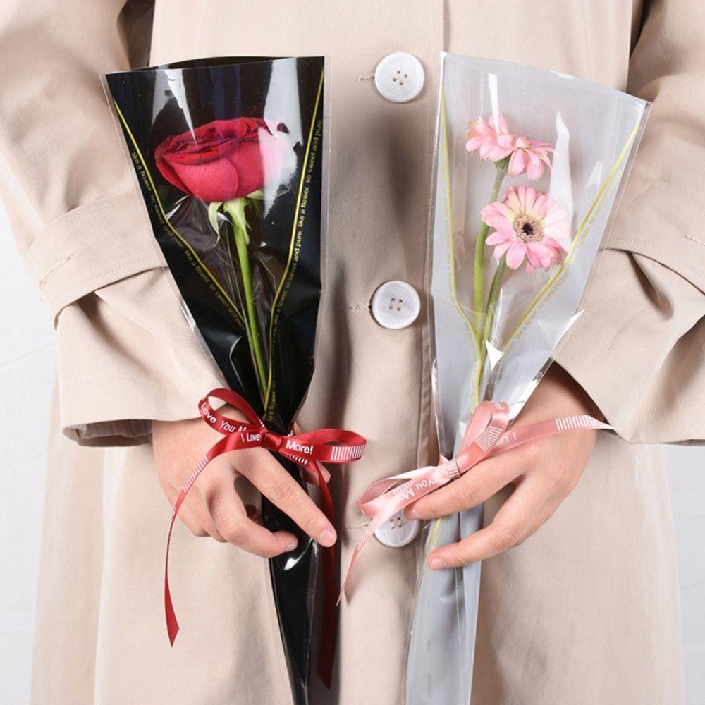 

50шт упаковка поставки упаковочная бумага прозрачный букет упаковочный материал свадьба