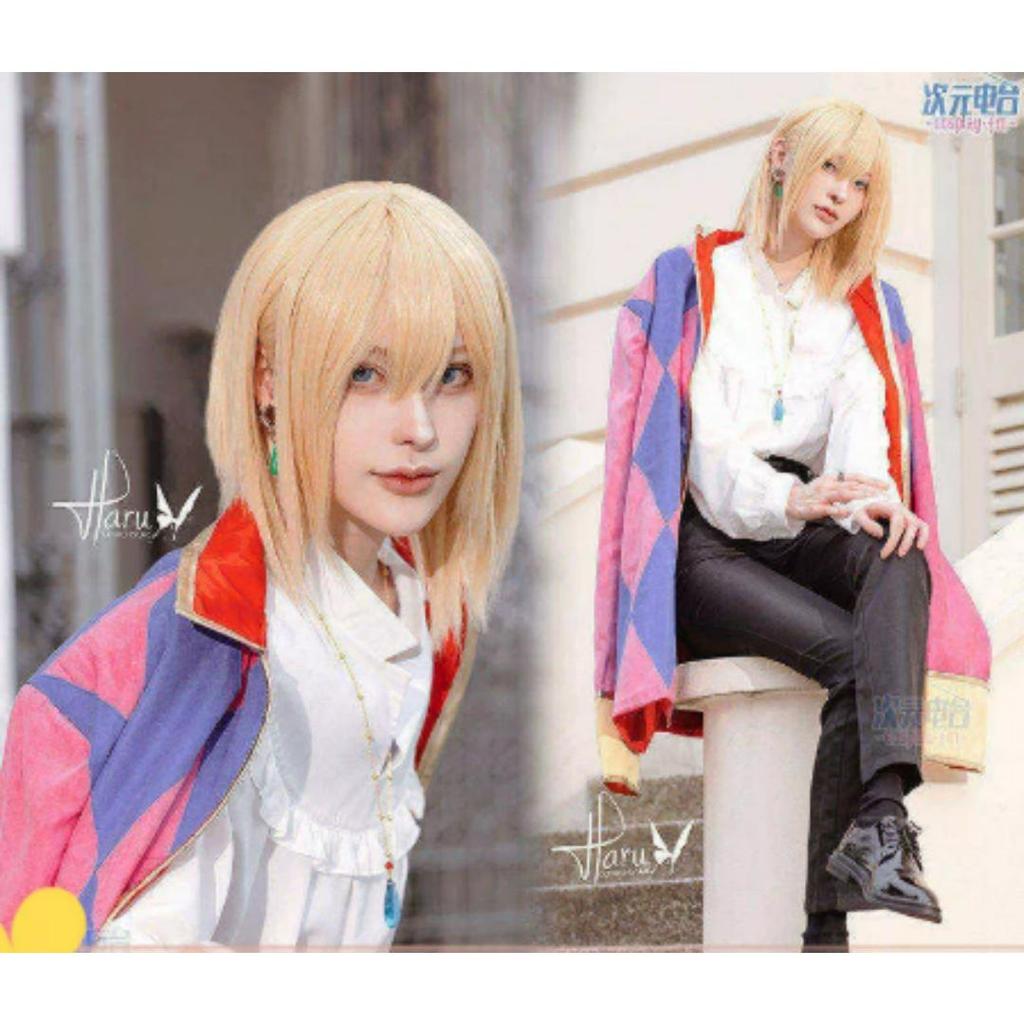 Howl Cosplay Kostüm Anime Komplettset Mit Jacke Hemd Hose Halskette Ohrringe Für Halloween Comic Con Große Größe Howl Outfits