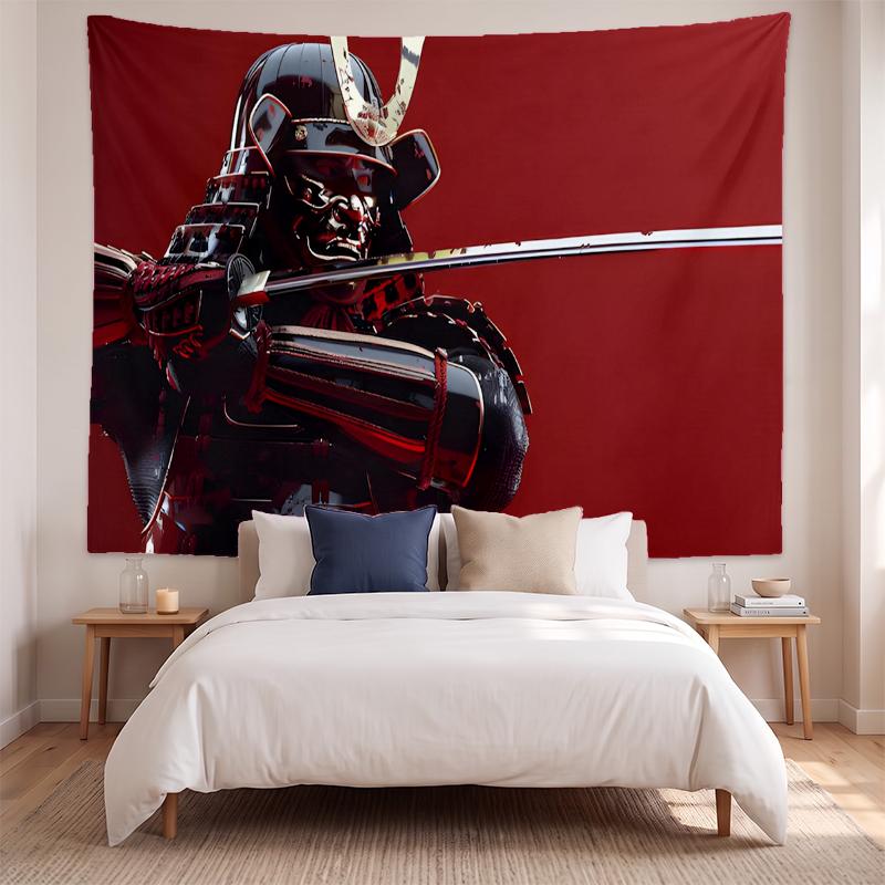 Samurai (1) Art Wall Hanging Tapestry for Home Bedroom Living Room Decor Great Gift Idea