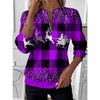 Women's Quarter Zipper Sweater Pullover  Plaid Xmas  Casual  Active Sportswear Half Long Sleeve Top Micro-elastic Fall & Winter Comfrt Breathable