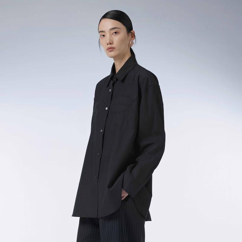 JNBY Women's Cotton Mid-Length Shirt Cardigan