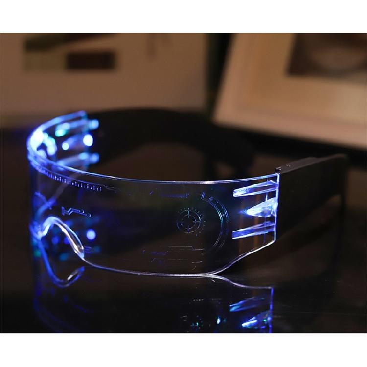 Chemion LED Visor Rave Glasses for Men Cosplay Festivals Halloween Bars Clubs