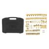 77Pcs Car Air Conditioning Leak Test Kit Brass Ac Leak Detection Tools Connector Repair Kit for Car Auto AC