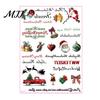Decorative Graphics for Candles Christmas Candle Transfer Stickers, DIY Holiday Craft Supplies, Waterproof Party Table Decor Decals Making And Festive