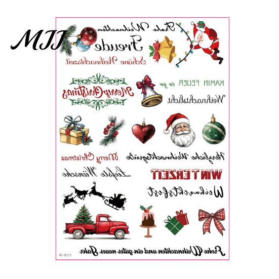 Decorative Graphics for Candles Christmas Candle Transfer Stickers, DIY Holiday Craft Supplies, Waterproof Party Table Decor Decals Making And Festive