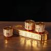 Sand Gold Ceramic Holy Water Cup/Household Offerings To The Goddess of Wealth Avalokitesvara Water Cup Buddha Table Decoration