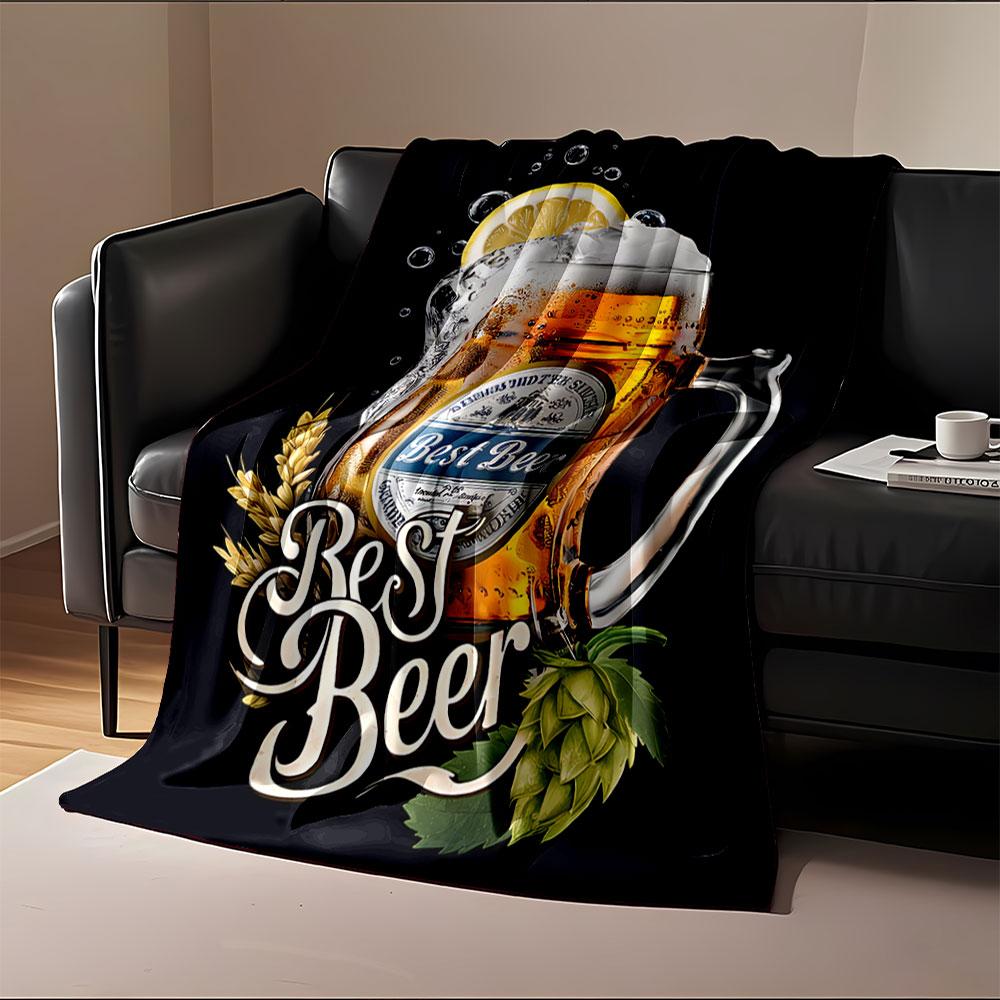 Best Beer Mug Design Blanket for all seasons blanket lunch break throw gift