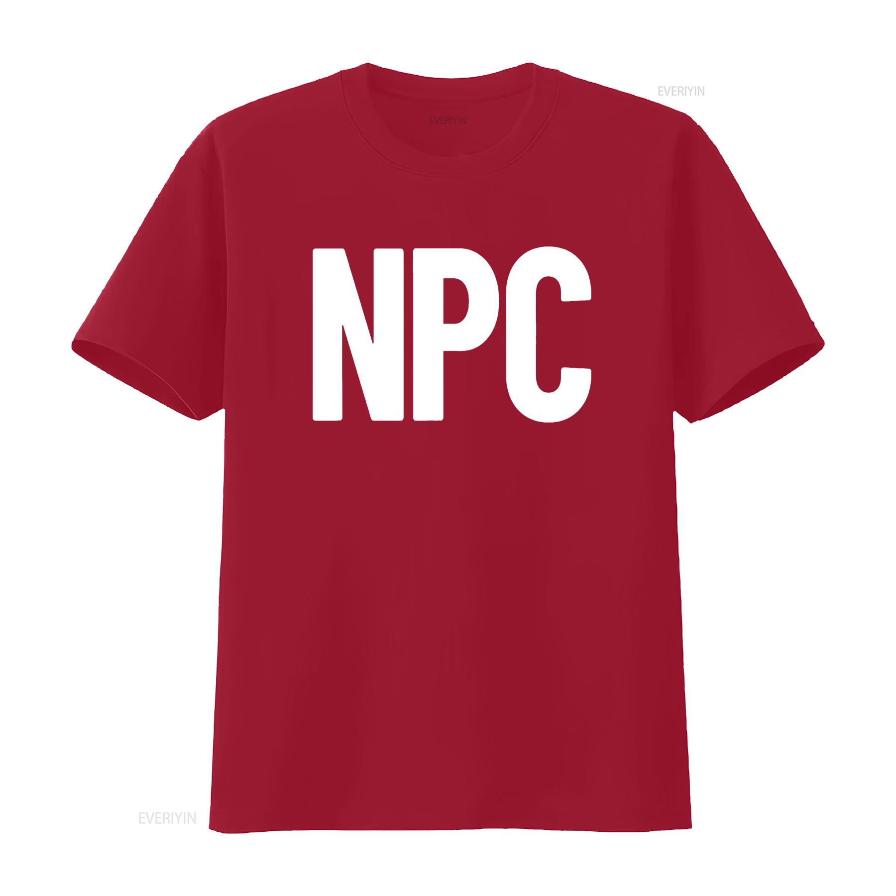 

NPC Неигровой персонаж RPG Ролевая игра Футболка винтажная Стирка уличная одежда дизайнерская одежда Дышащая S