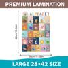 Educational Poster Early Learning Poster Interactive Boho Style Board Charts Set For Girl Preschoolers Home Travel Home Playtime