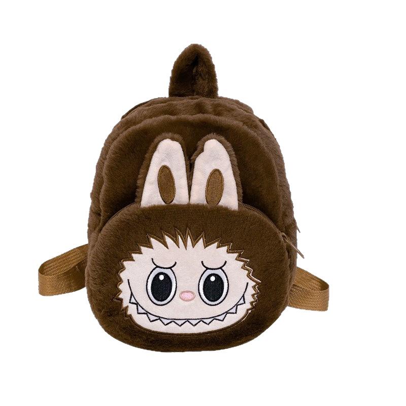 Cross Double Back Rabub Crossbody Change Plush Bag Grab Machine Doll Children's Backpack
