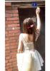 French Retro Apricot Polka Dot Spaghetti Strap Dress for Women - A-line, Waist-cinching Flared Short Skirt (2026 Style).