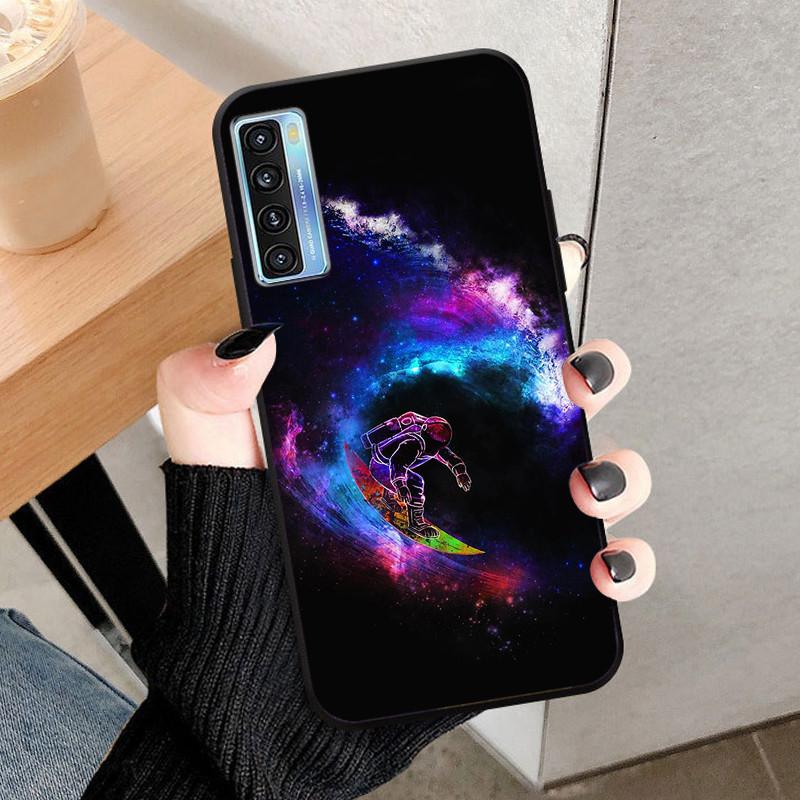 For TCL 20 5G / 20S / 20L Plus Case TPU Silicone Shockproof Lions Wolf Phone Covers for TCL 20L Plus Cases 20S Cool Fundas