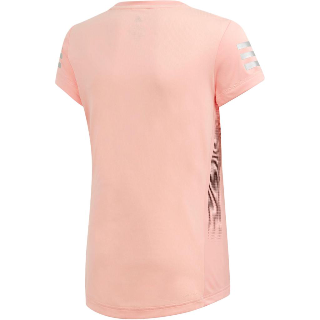 Adidas T Shirt Bright Light Pink/Dark Silver Gray Teenagers ED6287