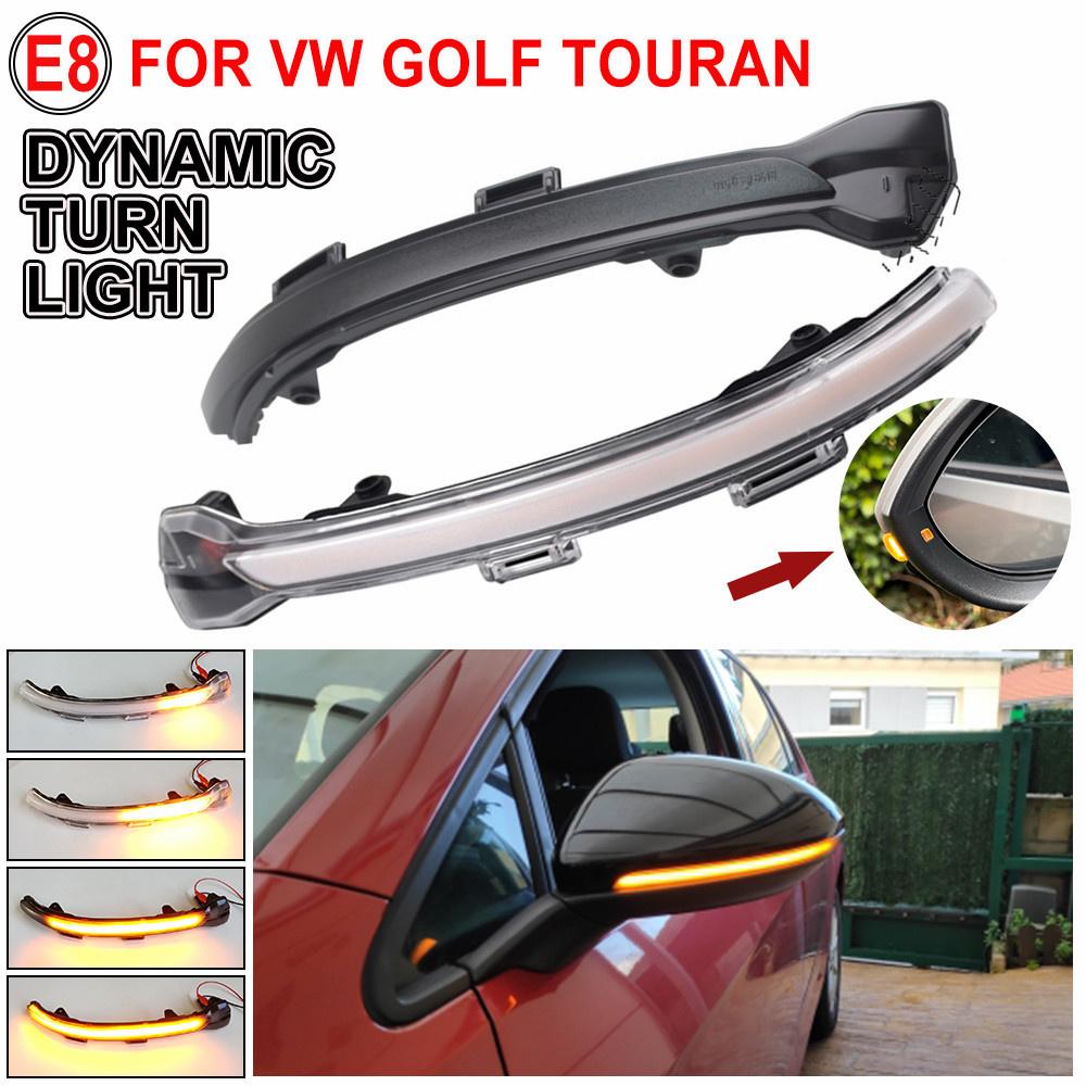 2X Acqua Scorre Dinamico Specchietto Laterale Sequenziale Indicatore LED Luce di Segnalazione di Svolta per VW Golf 7 VII MK7 MK7.5 GTI R Sportsvan To