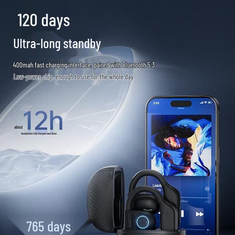 OKSJ i5 Open-Ear Bone Conduction Bluetooth Headset
