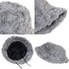 Winter Soft Wool Lamb Wool Pot Hat Solid Color Light Board Lamb Wool Bucket Hat Curly Wool Ear Protection Warm Hat