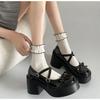 Lolita kingad naiste Jaapani stiilis Mary Jane kingad Naiste vintage madalad kõrged kontsad paksud platvormkingad Cosplay naiste sandaalid