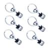 6Pcs/set Heavy Duty Alloy Car Engine Piston Keychain for Automotive Enthusiasts Mechanical Design Keyring Gift