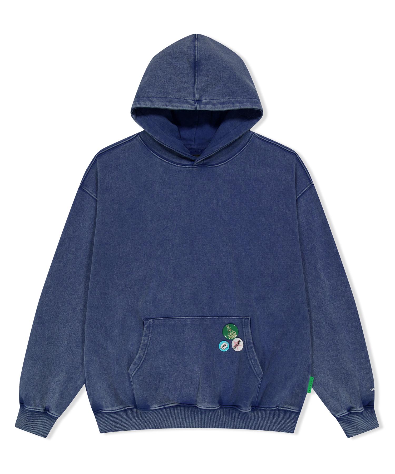Yes Ic Y.E.S Badges Hoodie Cobalt Blue S