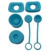 6pcs Water Bottle Straw Cover Cap Leak Stopper Reusable Silicone Straw Caps Stopper Washable Dustproof Water Bottle Accessories