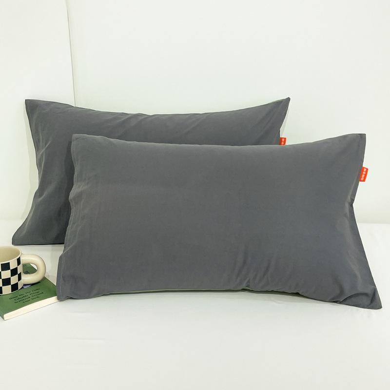 

2 шт. Наволочки из 100% хлопка, стиранного хлопка, удобные для использования в кровати, машинная стирка, подходят для всех сезонов. 2pcs 48x74m pillowcase