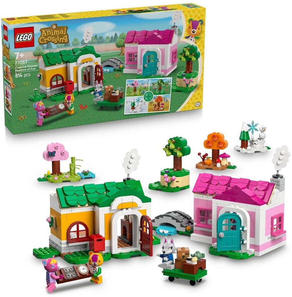 LEGO Constructor House, Animal Crossing Set – Creative Houses: Seasons of Fun (77057)