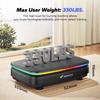 MERACH Vibrationsplatte Trainingsgerät mit Licht Ganzkörpertraining Kraftvolle Vibrationsplattform Vibrationsplatte Lymphdrainage