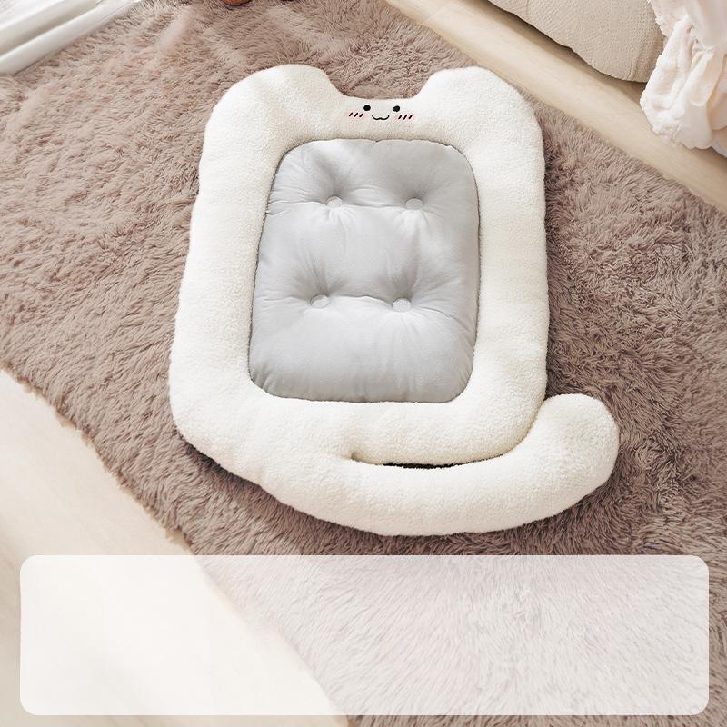 New Style Curly Tail Thickened Mat for Cats  Dogs  Small Dogs  Autumn and Winter Soft Pet Nest Mats