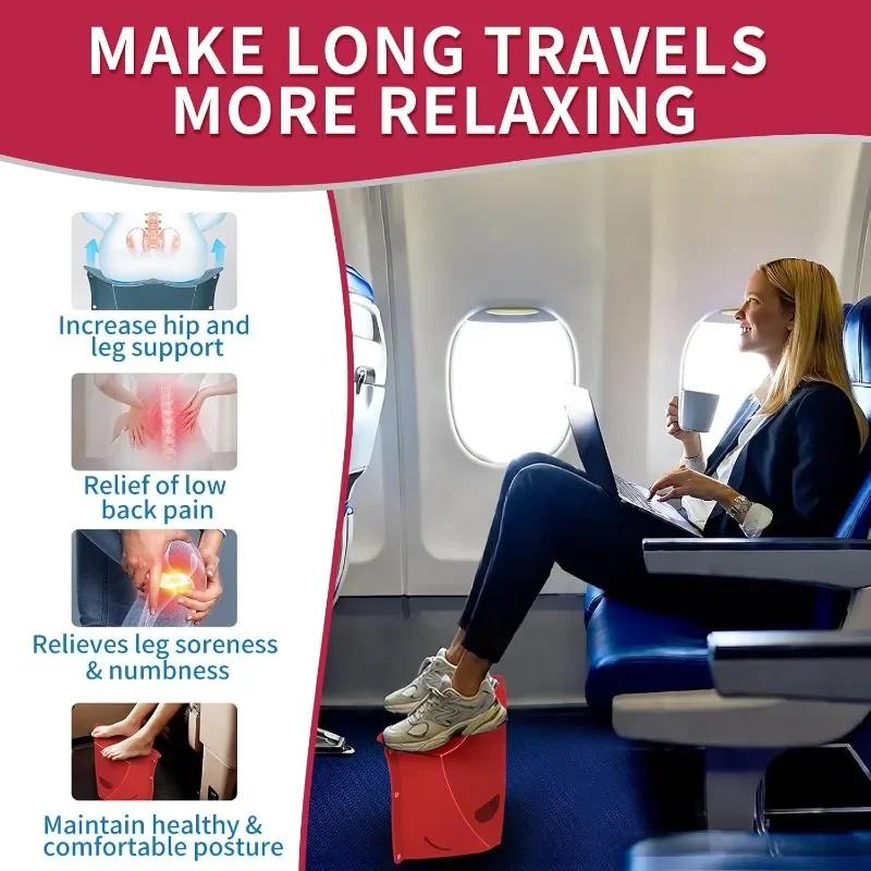 Portable Folding Stool with Handle Storage Bag Toilet Footrest Outdoor Camping Chair Compact Travel Folding Seat for Bathroom