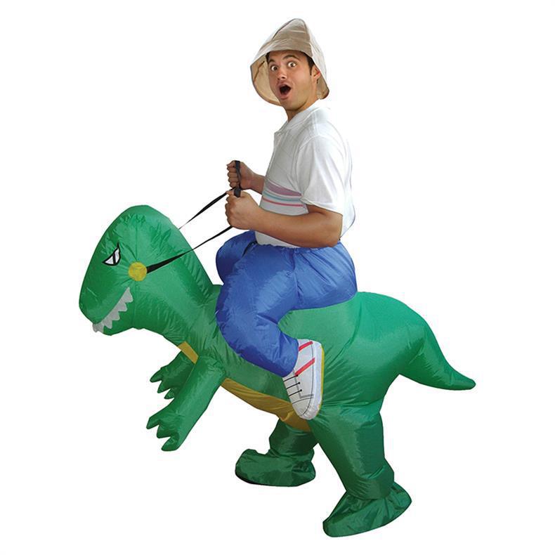 Goofy Inflatable T-Rex Dinosaur Ride-On Costume for Kids