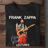 НОВА чорна футболка з коротким рукавом Frank Zappa Lectures Signature, унісекс, всі розміри - Літня бавовняна футболка з принтом для чоловіків