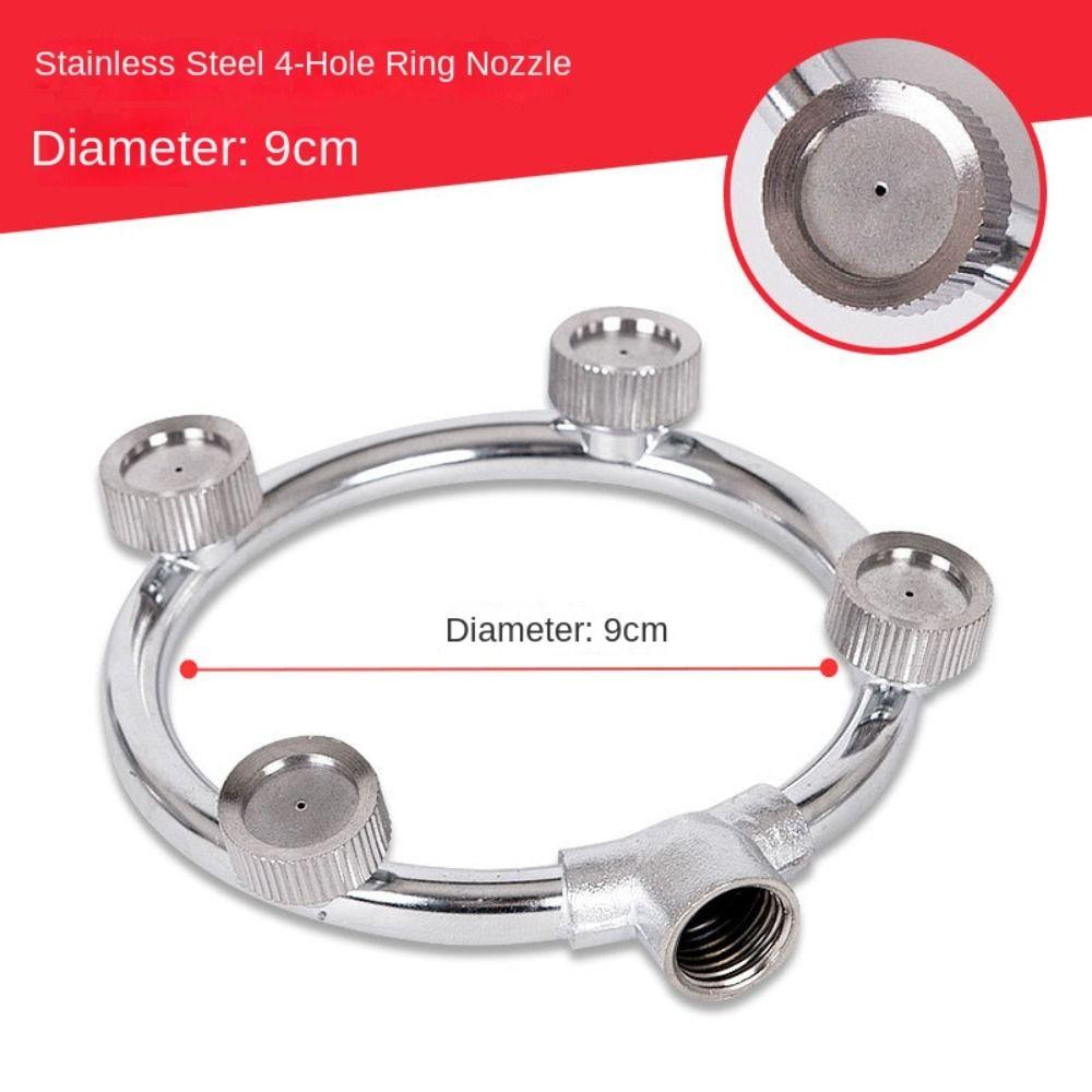 

3/4/5 Heads Round Atomizing Nozzle Stainless Steel Sprinkler Head New Sprayers Nozzle Home Style 2