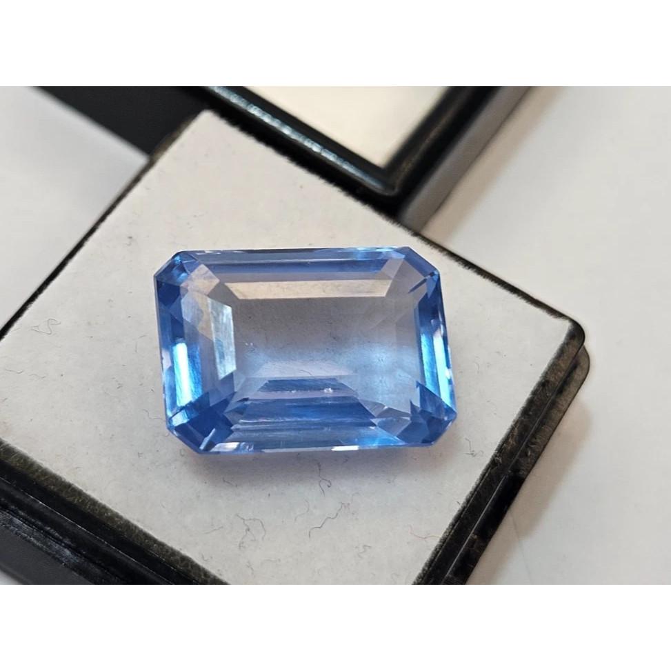 Amazing Blue Aquamarine 12-13 Ct Emerald Cut Beautiful Certified Loose Gemstone