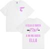 TINI STOESSEL A Ella Le Gusta Tini Print T Shirts Unisex WOMEN Clothing Harajuku High Street Tshirts Summer Tops Oversized T Shirt