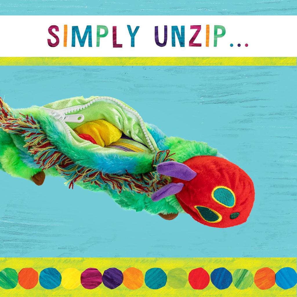 KIDS PREFERRED World of Eric Carle, The Very Hungry Caterpillar Butterfly Reversible Stuffed Animal Plush Toy, 16"