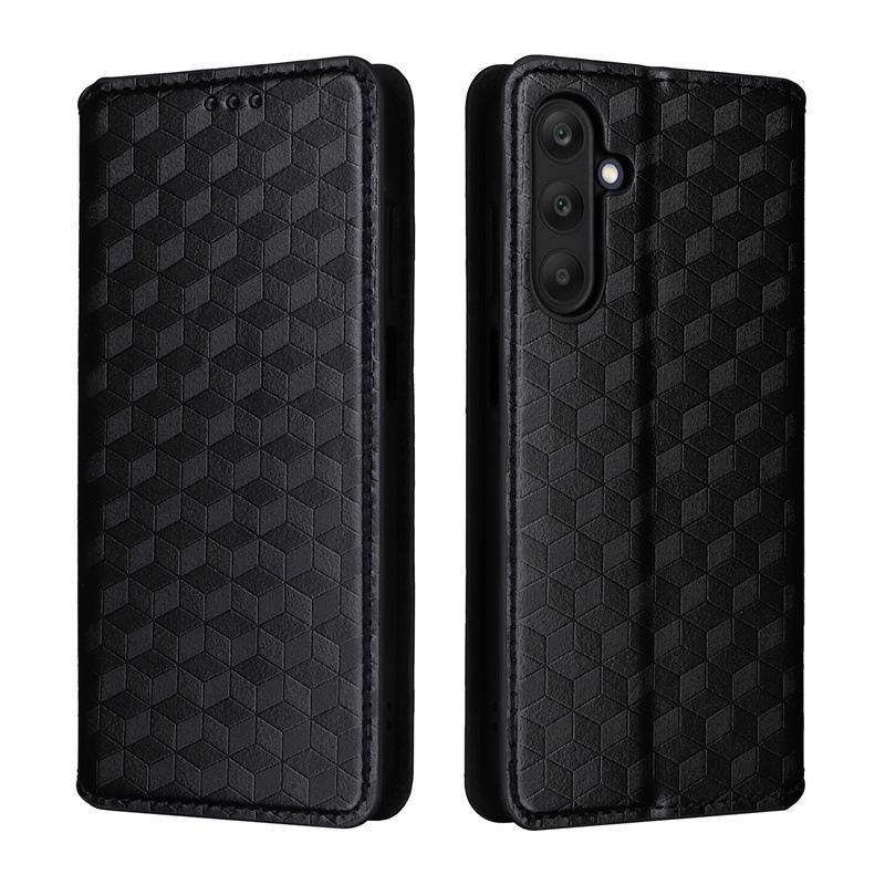 Compatible Leather Wallet Case with Card Holder & Magnetic Protection for Samsung F15 and M15 5G Phones.