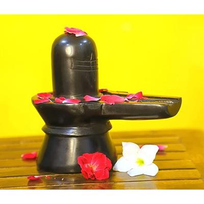 RSINC Marmură Neagră shivling Idol Piatră Shiv Lingam Statuie 3 inch JL286816667665